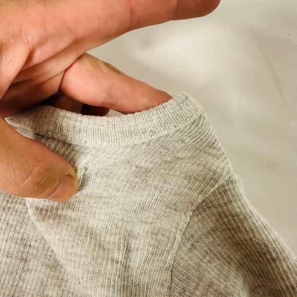 Mother's Promise Bundle of 2 Green & Gray Long Sleeve Ruffle Bodysuit Sz 3-6 mo - Picture 9 of 10